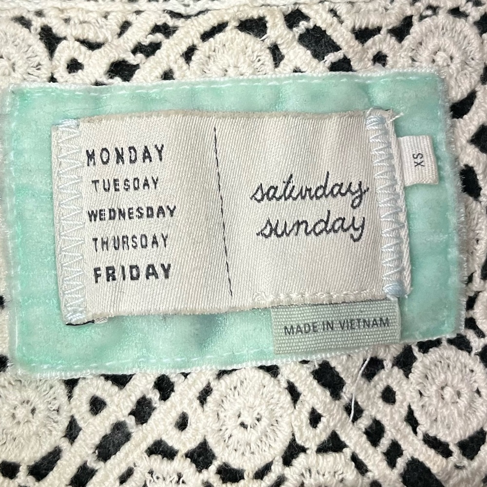 Anthropologie Saturday/Sunday Elise Green Blanket Cardigan Size XS OB367241. - Picture 10 of 11